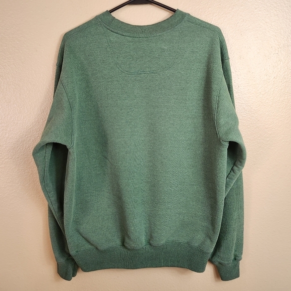 Champion Eco Mens Y2K Moss Green Crewneck Sweatshirt-Size M - Picture 3 of 7